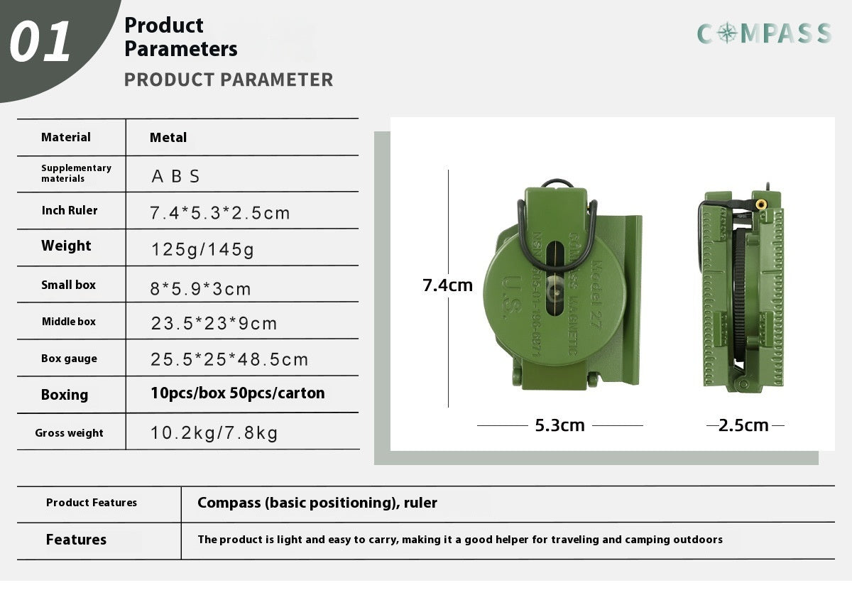 Multifunctional Geological Compass